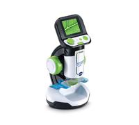 VTech - Genius XL Microscope Vidéo Interactif, avec Écran Couleur Numérique, Photos et Vidéos de la BBC, Jouet Scientifique Éducatif, Cadeau Enfant Dès 7 Ans - Contenu en Français