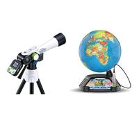 VTech Genius XL Télescope Vidéo Interactif & Globe Terrestre Éducatif