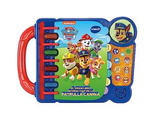 VTech - Grand Livre interactif Pat' Patrouille, Jouet éducatif pour Enfants à partir de 3 Ans, Apprentissage de l'alphabet, Musique, Jeux, Version ESP