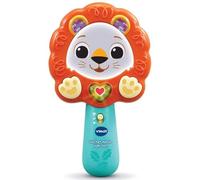 VTech - Hochet Miroir Lumi Lion, Hochet Bébé Miroir à Main, Jouet d'Éveil Interactif et Musical, Cadeau Bébé Dès 9 Mois - Contenu en Français