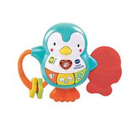VTech - Hochet P'tit Pingouin, Hochet Bébé Interactif et Musical, Jouet d'Éveil, Anneau de Dentition, Cadeau Bébé Dès 6 Mois - Contenu en Français