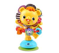VTech - Hula-Hoop, P'tit Lion à Ventouse, Hochet à Ventouse pour Table et Chaise Haute, Jouet d'Éveil Musical et Sensoriel, Cadeau Bébé Dès 6 Mois - Contenu en Français