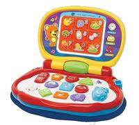 VTech Il Mio Super Ordinateur Interactif pour Enfant avec Souris Effets Lumineux Poignée Pratique Jouet Enfant Animaux Musique Langue Italienne Piles Incluses 12-36 Mois