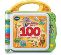 VTech - Mon Imagier Bilingue, Imagier Parlant Mes 100 Animaux, Livre Sonore, 12 Pages Illustrées et Interactives, Jouet Éducatif, Cadeau Enfant Dès 2 Ans - Contenu en Français et Anglais