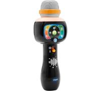 VTech - Super Micro Magic'Fun Noir, Microphone Karaoké Enfant sans Fil, Micro Bluetooth Lumineux Qui Modifie la Voix et Change de Couleur, Jouet Musical, Cadeau Enfant Dès 2 Ans - Contenu en Français