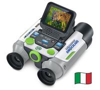 VTech Jumelles vidéo interactives, Jumelles Enfants avec 6 Modes de Jeu, écran LCD Couleur, Plus de 700 contenus BBC intégrés, Vision Nocturne, Langue Italienne, Piles incluses, 5-12 Ans