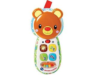 VTech- Kid Allô Bébé Surprises Brun, 502705 - Version FR