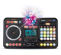 VTech Kidi DJ Mix - Table de mixage DJ 10 en 1 avec jog wheel et de nombreux effets pour éditer la musique - Pour les enfants de 6 à 12 ans, Noir