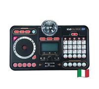 VTech Kidi DJ Mix, console DJ pour enfants, effets lumineux de concert, DJ Mix pour enfants avec microphone, connecter votre lecteur MP3, Jack ou Bluetooth, langue italienne, piles incluses, 6 ans