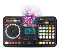 VTech Kidi DJ Mix - Table de mixage DJ 10 en 1 avec jog wheel et de nombreux effets pour éditer la musique - Pour les enfants de 6 à 12 ans, Noir