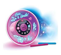 VTech - Kidi Smart Glow Art, Enceinte Bluetooth Lumineuse et Intelligente à Personnaliser avec 2 Feutres Effets Néons, Activités Magiques, Réveil, Jeux, Cadeau Enfant Dès 6 Ans - Contenu en Français