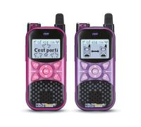 VTech - Kidi Talkie Explorer Violet et Rose, Talkies-Walkies Enfants avec Lampe Torche, Communication Cryptée Sécurisée, Portée de 200 Mètres, Cadeau Enfant Dès 4 Ans - Contenu en Français