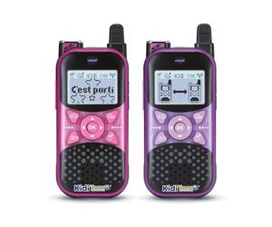 VTech - Kidi Talkie Explorer Violet et Rose, Talkies-Walkies Enfants avec Lampe Torche, Communication Cryptée Sécurisée, Portée de 200 Mètres, Cadeau Enfant Dès 4 Ans - Contenu en Français