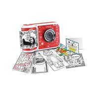 VTech Appareil photo à impression instantanée KidiZoom Print Cam – Écran couleur, Vidéo, Rouge