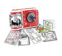 VTech Kidizoom Print CAM Rouge, Appareil Photo instantané et vidéo pour Enfants à partir de 5 Ans, Impression instantanée, modèles, Effets et Cadres, Version ESP