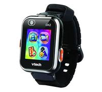 VTech Kidizoom Smartwatch DX2 Noir, Montre Interactive pour Enfants avec Double Appareil Photo, écran Tactile Couleur, Montre connectée avec capteur de Mouvement, résistante aux Chocs, Langue