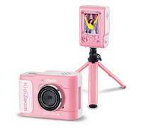VTech KidiZoom Video Cam FX Rose Caméra Vidéo et Appareil Photo dès 6 Ans | Caméra Studio de Création Photo et Vidéo HD, Trépied/Perche à Selfie, Écran Couleur, Effets Spéciaux et Jeux en Français
