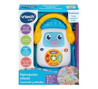 VTech Lecteur de chansons et de mélodies pour Enfants avec enregistreur Vocal et lumières interactives - Jouet éducatif en Espagnol pour Jeunes Enfants, contrôle du Volume et poignée de Transport (80