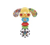 VTech Leo Hochet Interactif, Hochet pour bébé avec activation par bouton lumineux, jeu pour bébé avec 15 mélodies et 35 phrases, arrêt automatique, langue italienne, piles incluses, 3-36 mois