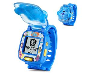 VTech - Les Pistes de Blue et toi ! Montre d'apprentissage, Jouet éducatif pour Enfants à partir de 3 Ans, Voix Originales de la série, Couleur Bleue, Version ESP (3480-611722)