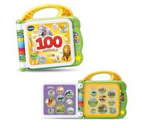 VTech Livre Illustré Bilingue - 100 Animaux pour Enfants, Sensoriel en Italien et en Anglais, Bébé avec 3 Modes, Batteries incluses, 2-5 Ans