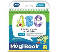 VTech – MagiBook Livre éducatif Niveau 2, Alphabet interactif – 4–6 ans, contenu en français