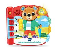 VTech - Livre interactif J'apprends à m'habiller - Livre parlant et musical - 12-36 mois - FR