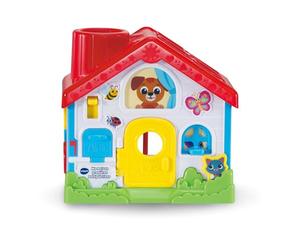 VTech Ma Maison Premières Manipulations, Jouet d'Éveil Bébé dès 9 Mois | Jouet de Manipulation Bébé avec Trieur de Formes, Jeux d'Éveil et 10 Pièces de Jeu