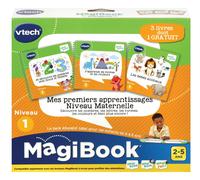 Vtech Magibook - Mes Premiers Apprentissages Niveau Maternelle (Bébés Animaux, Je Découvre Les Nombres Avec Scout Et Violette, J'apprends Les Formes Et Les Couleurs)