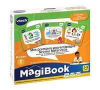 VTech - MagiBook, Pack 3 Livres Éducatifs Niveau 1 Mes Premiers Apprentissages de Maternelle, Pages Illustrées et Interactives, Cadeau Fille et Garçon de 2 Ans à 5 Ans - Contenu en Français