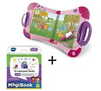 VTECH - MagiBook Starter Pack Rose & En route pour l'école