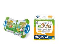 VTech - MagiBook Starter Pack Vert, Livre Interactif Enfant et Mes 200 Premiers Mots Français/Anglais - Apprendre l'Anglais, Bilingue, Éducatif - Version FR