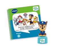VTech - MagiBook Story'Friends Pars en Mission avec La Pat' Patrouille - Livre Jeu Éducatif Paw Patrol avec Figurine Chase - Niveau Primaire - Cadeau Enfant de 4 Ans à 7 Ans - Contenu en Français