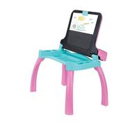 VTech - Magi Bureau Interactif et Musical 6 en 1 - Bureau Enfant Rose avec Tabouret - Table de Jeux Éducative, Chevalet à Dessin et Tableau Noir à Craie - Cadeau Enfant Dès 3 Ans - Contenu en Français
