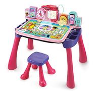 Vtech Magic Desk 80-540954 Jeu de Bureau 5 en 1 Rose
