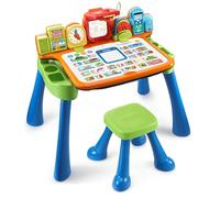 VTech Magico Table Interactive ToucheApprendre, Table Enfant Multifonction 5 en 1, Fonction projecteur, Apprendre à écrire et Dessiner, Langue Italienne, Piles incluses, 3-6 Ans