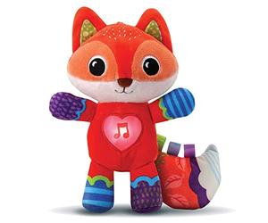 VTech - Malo, Mon Renardeau Dodo, Peluche Renard, Doudou Bébé, Musique Douce et Sons Apaisants, Lavable en Machine, Cadeau de Naissance - Contenu en Français