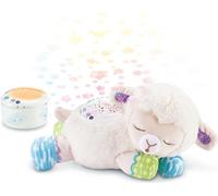 VTech Manon, Lumi Mouton Nuit étoilée, 3 en 1, peluche apaisante, veilleuse pour bébé, musique, musique douce, bruits blancs, cadeau de naissance - contenu en français
