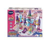VTech Marble Rush Adventures Château de Princesse Enchanté, Circuit Billes | Circuit de Billes Enfant dès 4 Ans en Château de Princesse à Construire, Contient 121 Pièces de Construction et 5 Billes
