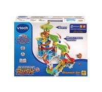 VTech Circuit à billes Marble Rush Beginner Set S200 – 47 pièces, 5 billes, Bleu