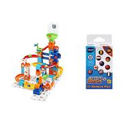 VTech - Marble Rush, Circuit à Billes - Adventure Set S100 - Construction - Dès 4 Ans + Pack De 10 Marblebilles - Accessoires Marble Rush, Circuit De Billes - Dès 4 Ans