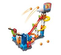 VTech Circuit à billes Marble Rush S500 – 41 pièces, 6 billes, panier de basket, dès 4 ans