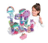 VTech - Marble Rush Fairy Garden Set M500E - Circuit à Billes Électronique à Construire, 90 Pièces et 6 Billes Pailletées - Jeu de Construction Créatif - Cadeau Enfant Dès 4 Ans - Contenu en Français