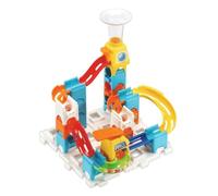 VTech Marble Rush Adventure Kit de Circuit à billes, jouet de construction avec 10 billes et 128 blocs de construction, code couleur, musique et son, pour enfants à partir de 4 ans, multicolore, 31,8