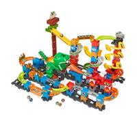 VTech Marble Rush Kit magnétique Dino Adventures XL400 E - Circuit à Billes interactif avec éléments passionnants et différentes possibilités de Montage - pour Enfants de 4 à 12 Ans