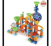 VTech Marble Rush Ultimate Set Electronic XL100E - 135 pièces, 2 modules électroniques, 10 MarbleBilles, moteur, canon, lanceur, sons et lumières
