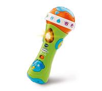 VTech Microphone chantant pour enfants, microphone jouet pour tout-petits avec effet vocal amplifié et sons d'animaux, jouets éducatifs pour garçons et filles de 1, 2, 3 ans et plus, 78763, version