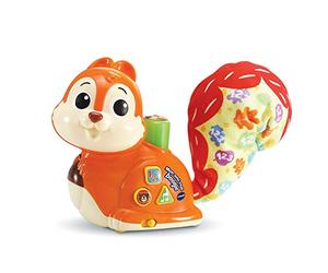 VTech - Mon Ami Rouli Boogie, Écureuil Interactif pour Inciter Bébé à Marcher- 9/36 Mois - Version FR
