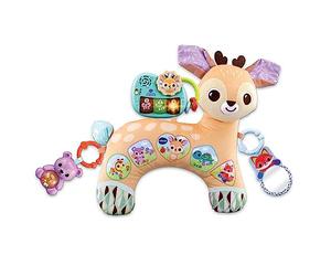 VTech - Mon Coussin d'Éveil Sensoriel, Coussin de Jeu Musical et Évolutif, Jouet d'Activité et de Développement, Piano Lumineux, Hochets, Cadeau de Naissance Bébé Dès 3 Mois - Contenu en Français