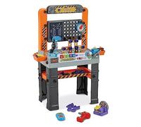 VTech Mon établi interactif - avec 60 Accessoires et Effets sonores réalistes, Effets Lumineux et Contenu d'apprentissage des Couleurs et des Formes - pour Les Enfants de 3 à 7 Ans